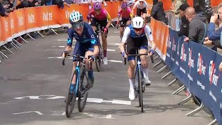 Incredible Sprint Finish On Final Climb In Fleche Wallone Femmes Race [upl. by Annaya]