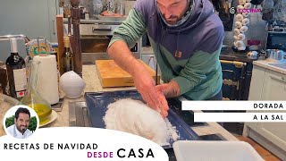 DORADA A LA SAL 🐟 Joseba y Karlos Arguiñano preparan este jugoso pescado 👨‍🦳👱‍♂️ Cocina Abierta [upl. by Sandler]