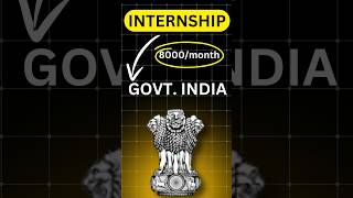 New Internship opportunity by Government of India  Govt Internship for students  shorts [upl. by Robenia]