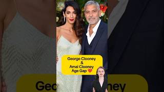 George Clooney amp Amal Clooney age gap celebrity celebrities celebrityscoop shortsviral movie [upl. by Hassi668]