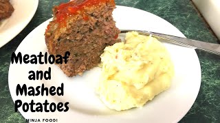 Ninja Foodi Meatloaf and Mashed Potatoes [upl. by Rodman]