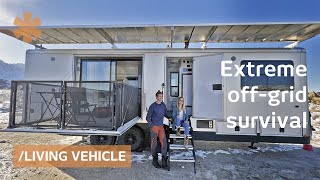 Couples stunning homeonwheels produces water has solar awnings [upl. by Tiena]