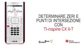 TI Nspire™ CX II  Zeri di funzioni e punti di intersezione [upl. by Llerut203]