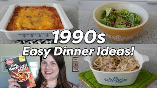 1990s EASY DINNER IDEAS  Pantry Cooking Ideas from Betty Crocker [upl. by Anihsak297]