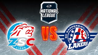 ZSC LIONS VS RAPPERSWILJONA LAKERS  ŠVEICES AUGSTĀKĀ LĪGA  REGULĀRĀS SEZONAS 22 SPĒLE [upl. by Akenal761]