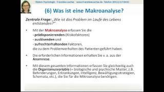 Die Verhaltensanalyse in der KVT Teil 03  Die Makroanalyse am Fallbeispiel erklärt [upl. by Aed]