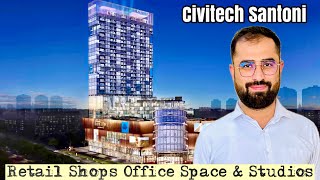 Civitech Santoni  Civitech Santoni Noida Extension  Studio Apartments amp Office Space  Retail Shop [upl. by Oijres17]