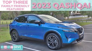 2023 Nissan Qashqai mini review  Three FamilyFriendly Features – BabyDrive [upl. by Artimas]