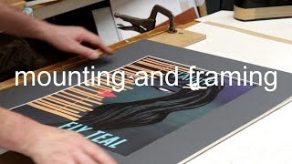 mounting and framing a print [upl. by Nerag]