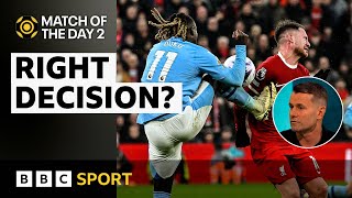 Should Liverpool have had a late penalty against Man City  Match of the Day 2 [upl. by Ahscrop416]