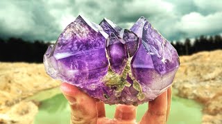 AMAZING Amethyst Crystal Machine Dig at the Jacksons Crossroads Mine  Hunting Gems amp Minerals [upl. by Akinit]