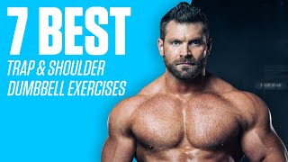 7 BEST Exercises  Shoulder  Traps Workout Dumbbells Only [upl. by Neelloc]