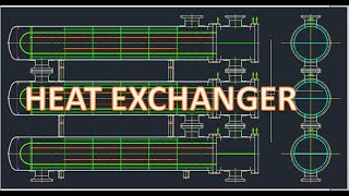 DRAFTER AUTOCAD 2D PART 46 HEAT EXCHANGER [upl. by Lareine]