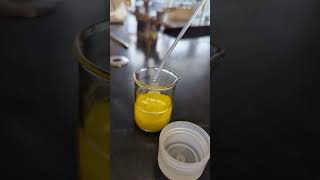 Double Replacement Reaction Producing LeadII Iodide Precipitate [upl. by Benjie]