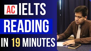 AC IELTS Reading in 19 Minutes By Asad Yaqub [upl. by Awjan]