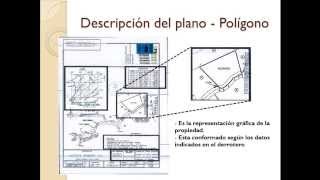 Capacitación 1  Elementos del Plano Catastrado [upl. by Nimesay646]