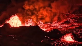 Kilauea Volcano Eruption • Night View Of Lava May 2018 [upl. by Franza147]