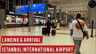 Istanbul International Airport Landing and Arrival First time Experience [upl. by Nosro]