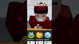 KETIKA GAMEOZZ MAIN GAME SIMULATOR BE LIKE  Roblox Malaysia gameonzz [upl. by Annaitat]