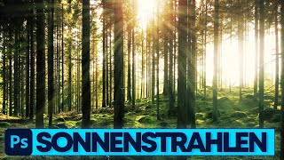 Photoshop Tutorial Realistische Sonnenstrahlen [upl. by Dorrehs]