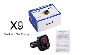 X9 Bluetooth Car Charger FM Transmitter [upl. by Furgeson]