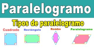 Paralelogramo CLASIFICACIÓN Y CARACTERÍSTICAS [upl. by Nrev]