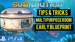 Subnautica Guide Early Multipurpose Room Blueprint Location [upl. by Attenev]