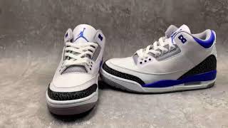 Air Jordan 3 Retro Racer Blue REAL VS FAKE [upl. by Haridan]