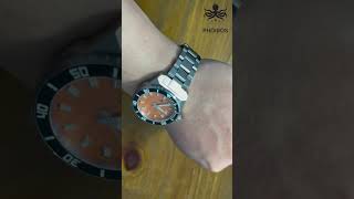 PHOIBOS LEVIATHAN 200M Automatic Diver Watch PY050G Orange [upl. by Analem650]