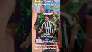 NEWCASTLE VS LEICESTER CITY PREMIER LEAGUE ADRENALYN XL premierleague panini newcastle shorts [upl. by Jeremy]