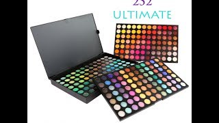 Coastal Scents 252 Ultimate eyeshadow palette review [upl. by Husha]