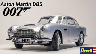 NEW Aston Martin DB5  Bond 007 Goldfinger  124 Revell Model kit full build [upl. by Enrique]