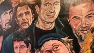 Belfast Mural at The Duke of York Liam Neeson Rory Gallagher and More [upl. by Neiviv]