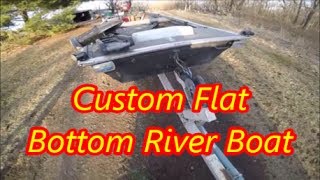 Custom Flat Bottom River Boat [upl. by Natek]