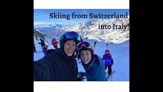 Skiing from Zermatt Switzerland to Cervinia Italy and visiting Lindt Chocolate factory Zurich [upl. by Sheff]