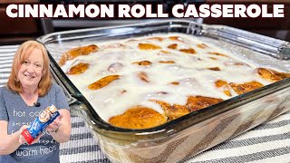 CINNAMON ROLL CASSEROLE A Delicious Breakfast Brunch or Dessert [upl. by Durnan]