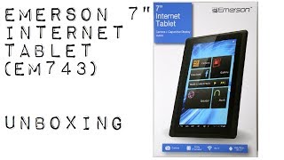 Emerson 7quot Internet Tablet EM743 Unboxing [upl. by Adikram489]