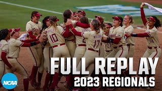 Florida State vs South Carolina 2023 NCAA softball regionals  FULL PERFECT GAME [upl. by Mars]