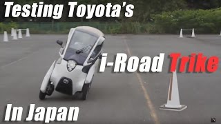 Testing Toyotas iRoad Trike in Japan  Autoblog [upl. by Lerrehs666]