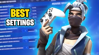 NEW Best Controller SETTINGS amp Sensitivity in Chapter 5 Season 4 Fortnite PS4PS5XBOXPC [upl. by Kristen214]