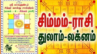 Sre Kagabujandar Siddhar Vastu Sastra  Volume  6  Simmam Rasi  Thulam LagnamEpisode 55 [upl. by Ednargel]