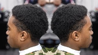 OMG I FAILED BARBER TUTORIAL AFRO TAPER CURL SPONGE [upl. by Omrellug]