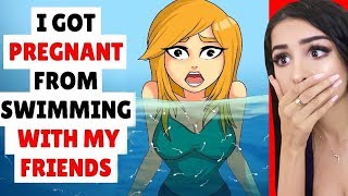 I Got PREGNANT From SWIMMING Animated Story Time [upl. by Noiraa960]