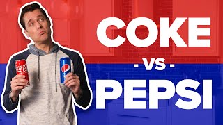 Coke VS Pepsi TasteOff Lets Settle The Cola Wars Forever  Unemployed Wine Guy [upl. by Luhem]