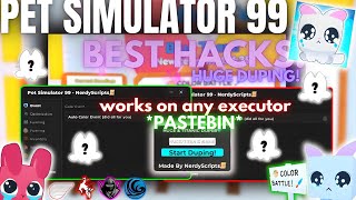 😭SAD😭 Pet Simulator 99 Script📜 Auto Color Event🎨 Auto Unlock Area🧬 Auto Rank🚀amp More👀 PASTEBIN [upl. by Arted]