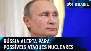 Putin alerta ocidente sobre resposta nuclear a ataques ucranianos na Rússia  SBT Brasil 260924 [upl. by Llenehs]