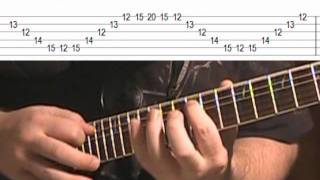 Melodic Sweep Picking amp Tapping Lick Lesson With TAB [upl. by Hartmunn927]