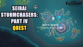 Go to the Warding Stones location Seirai Stormchasers Part IV Genshin Impact [upl. by Hum]