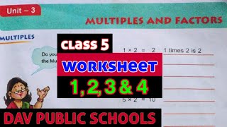 Class 5 maths multiples and factors [upl. by Fulmis353]