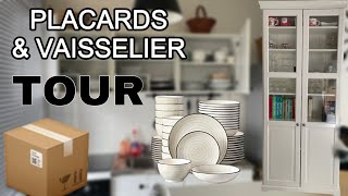 Organisation  Rangement  PLACARDS amp VAISSELIER TOUR 🍽️ nouveau meuble 📦 [upl. by Emelia902]